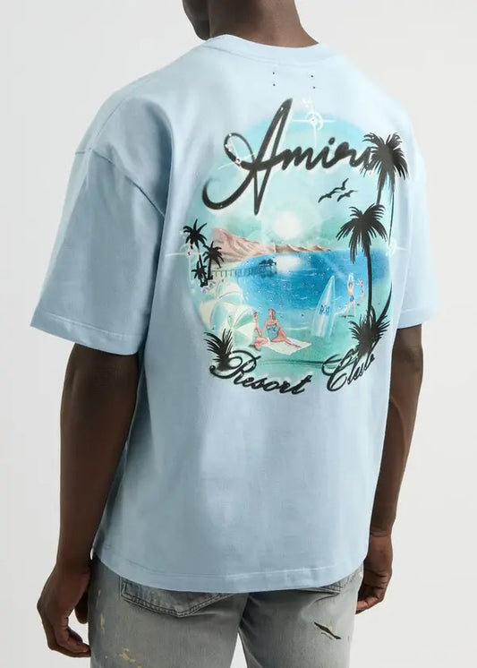 Amiri Paradise Tshirt - blue ciel
