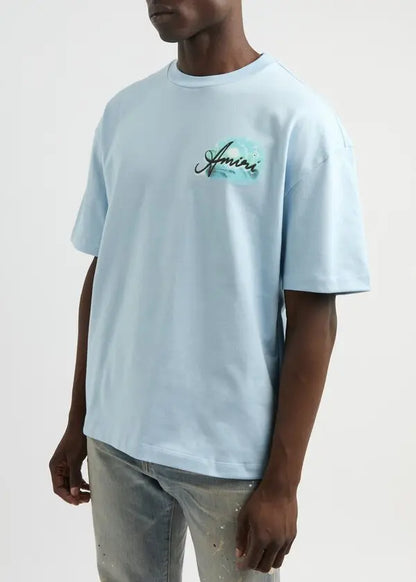 Amiri Paradise Tshirt - blue ciel