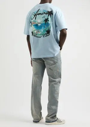 Amiri Paradise Tshirt - blue ciel