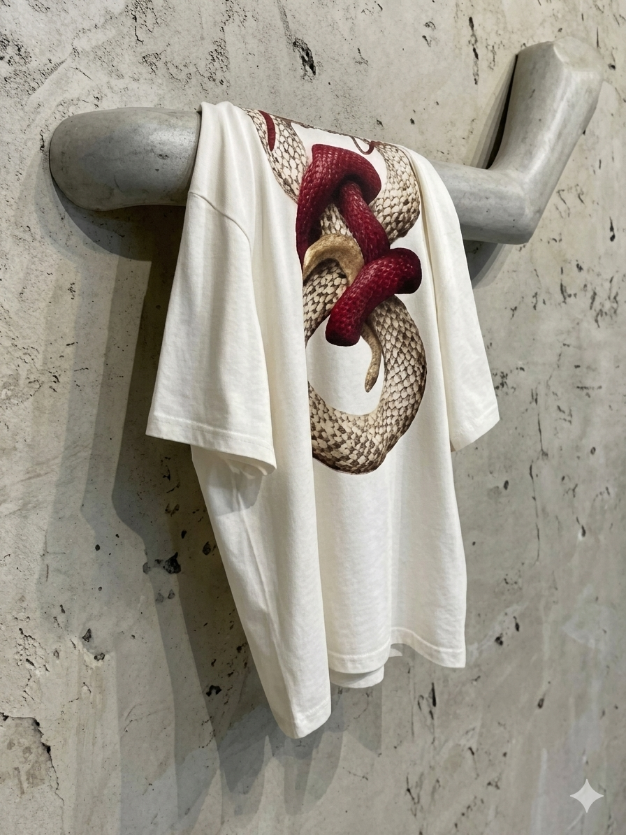 Tshirt SNACK Oversized Blanc