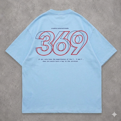 369 Tshirt - blue ciel