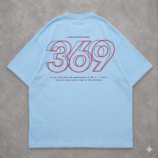 369 Tshirt - blue ciel