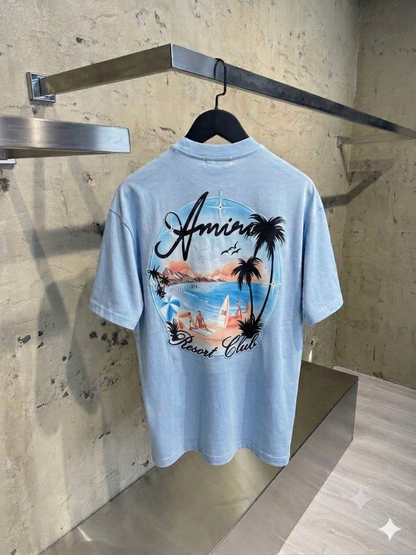 Amiri Paradise Tshirt - blue ciel