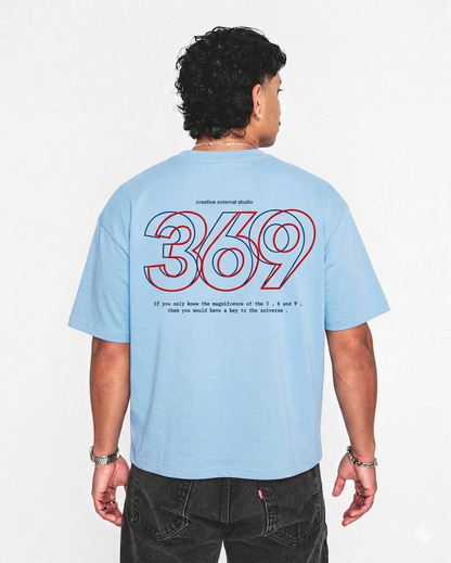 369 Tshirt - blue ciel