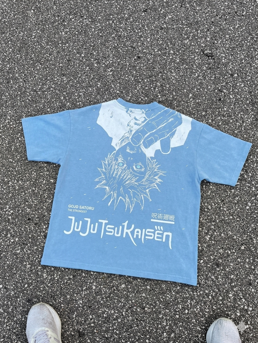 GOJU SATURO Tshirt - blue ciel