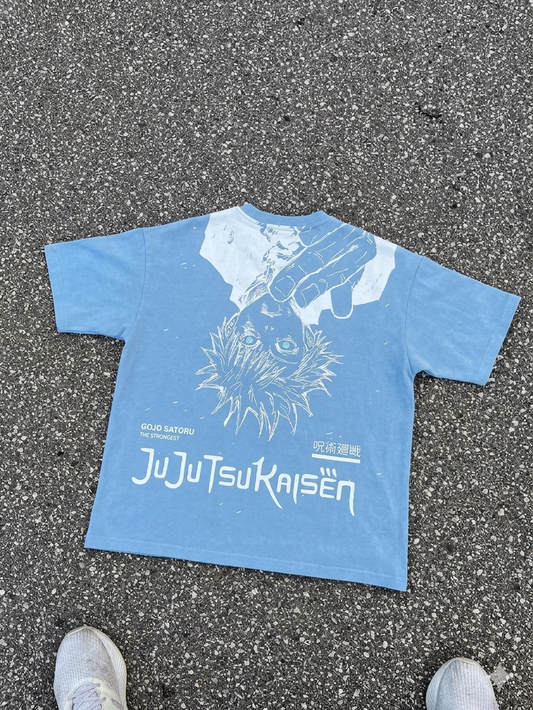 GOJU SATURO Tshirt - blue ciel